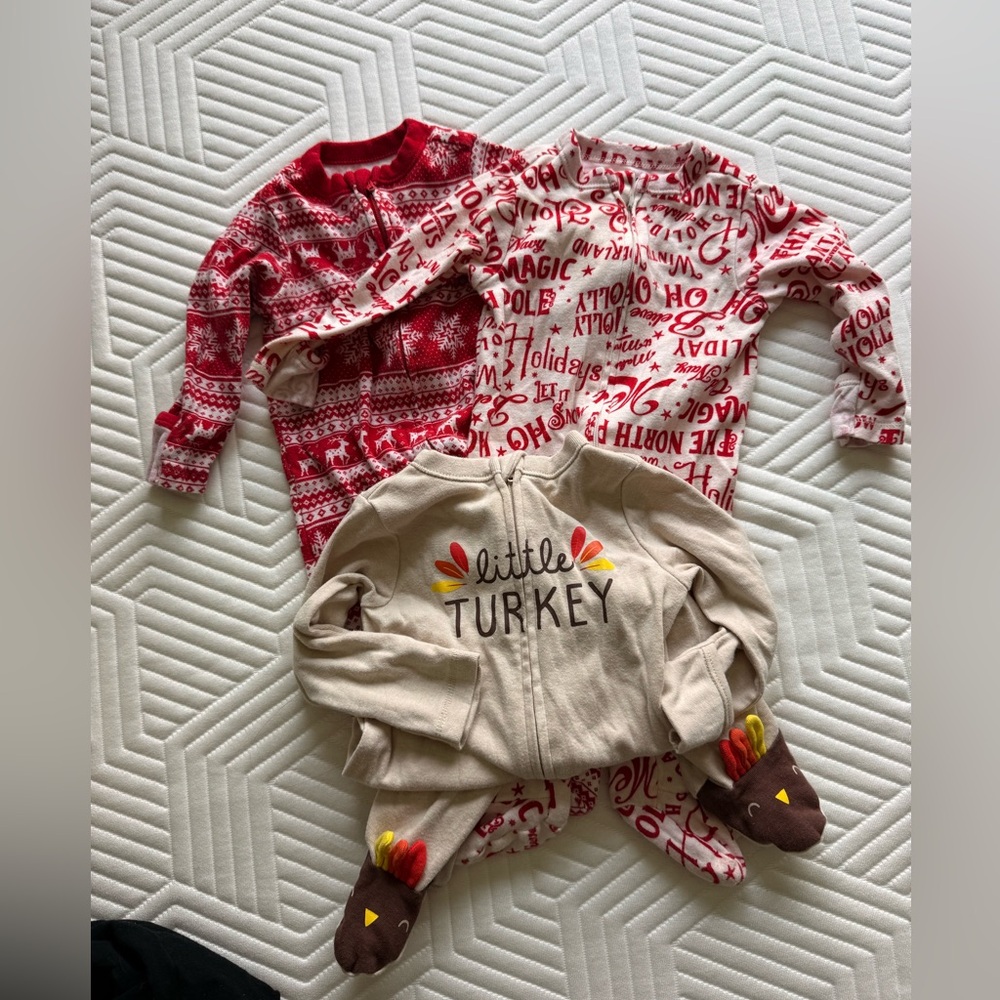 Holiday Pajamas Bundle - Thanksgiving & Christmas